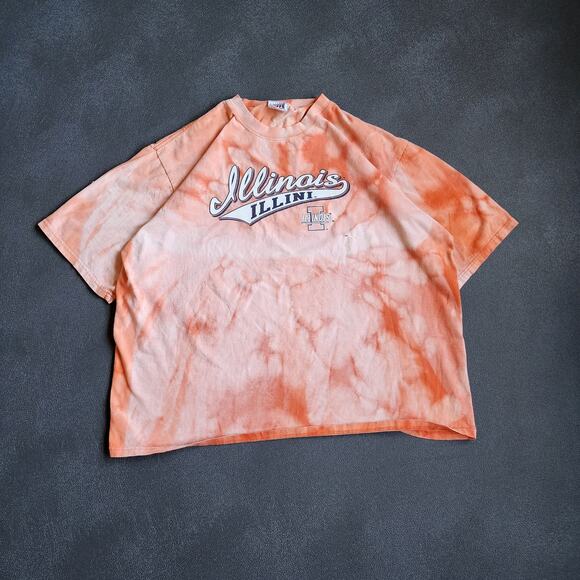 Vintage Fighting Illini Illinois Tye Dye Shirt XXL - Picture 1 of 8